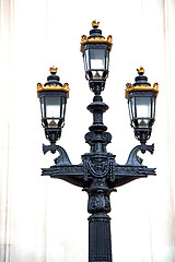 Image showing   in the wall of london lantern and abstract illumination