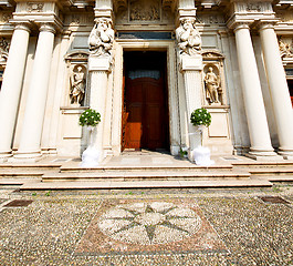 Image showing beautiful old architecture in italy europe milan religion    and