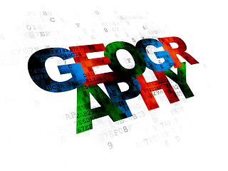 Image showing Science concept: Geography on Digital background