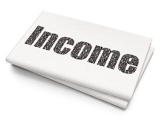 Image showing Business concept: Income on Blank Newspaper background