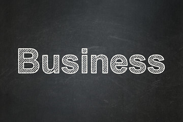 Image showing Finance concept: Business on chalkboard background