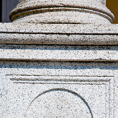 Image showing abstract old column in the  country  of europe italy and marble 