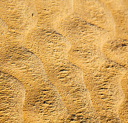 Image showing brown dry sand in sahara desert morocco africa erosion and abstr