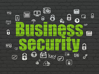 Image showing Security concept: Business Security on wall background