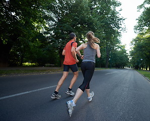 Image showing couple jogging