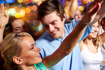 Image showing happy couple having fun at music concert in club