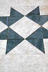 Image showing marble mosaic in the old city  