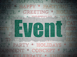 Image showing Entertainment, concept: Event on Digital Paper background