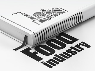 Image showing Manufacuring concept: book Oil And Gas Indusry, Food Industry on white background