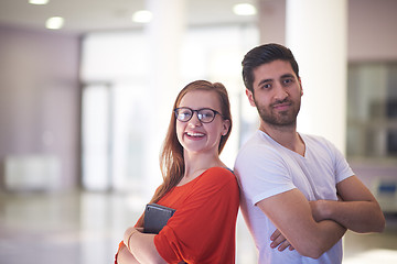 Image showing students couple standing together