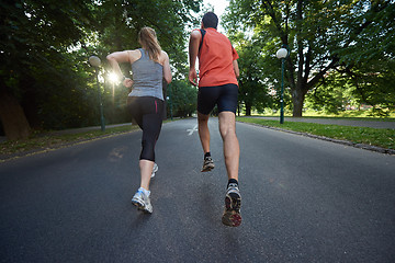 Image showing couple jogging