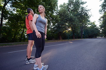 Image showing couple jogging