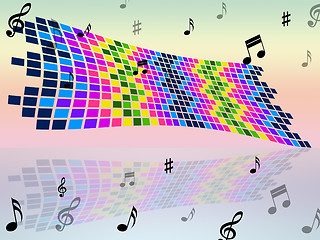 Image showing Notes Color Indicates Sound Track And Artwork