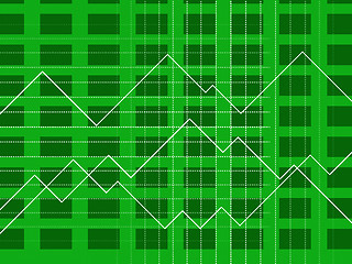 Image showing Line Graph Shows Graphic Diagram And Financial