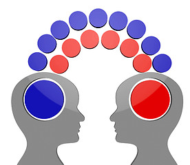 Image showing Teamwork Think Shows Consideration Contemplating And Together