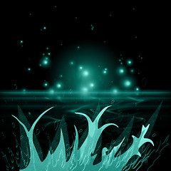 Image showing Space Blue Represents Template Background And Backgrounds