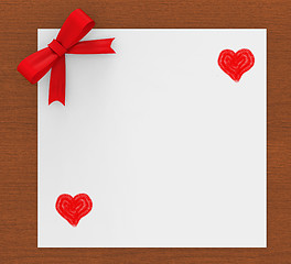 Image showing Heart Copyspace Indicates Valentine\'s Day And Copy-Space