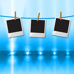 Image showing Photo Frames Means Beam Of Light And Border