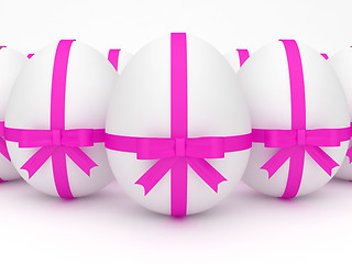 Image showing Easter Eggs Represents Background Backdrop And Abstract