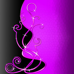 Image showing Background Purple Shows Blank Space And Artistic