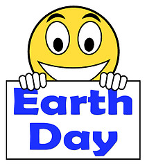 Image showing Earth Day On Sign Shows Environment And Eco Friendly