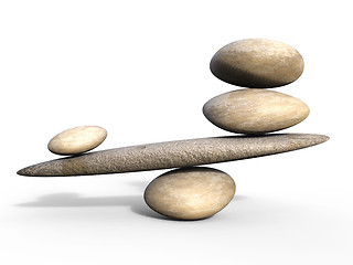 Image showing Spa Stones Shows Equal Value And Balance