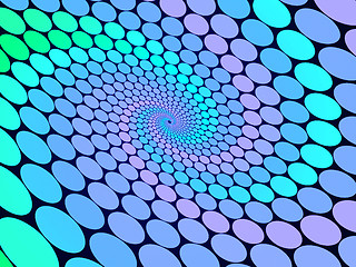 Image showing Circles Twirl Indicates Wave Twist And Artistic