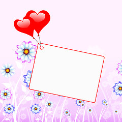 Image showing Heart Copyspace Shows Valentine\'s Day And Copy-Space