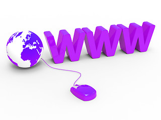 Image showing Globe Www Indicates World Wide Web And Globalise