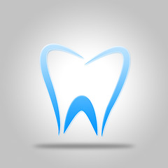 Image showing Tooth Icon Shows Dentist Icons And Dentistry