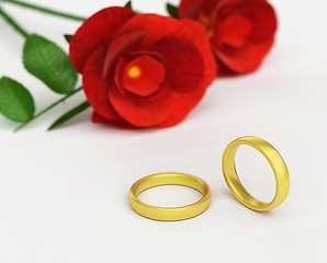 Image showing Wedding Rings Means Find Love And Adoration