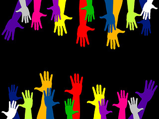 Image showing Reaching Out Represents Arm Human And Relationships