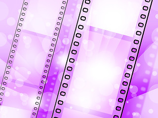 Image showing Filmstrip Background Represents Text Space And Backgrounds