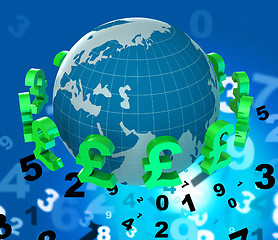 Image showing Pounds Forex Indicates Worldwide Trading And Money