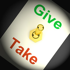 Image showing Give Take Switch Means Offering And Receiving