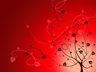 Image showing Red Background Represents Design Backdrop And Template