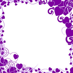 Image showing Copyspace Floral Means Mauve Blank And Flower