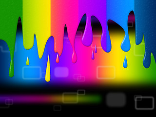 Image showing Copyspace Spectrum Indicates Color Swatch And Colour