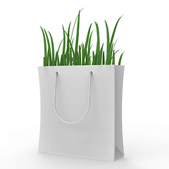 Image showing Eco Shopping Indicates Earth Day And Buying