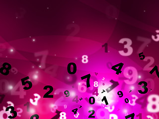 Image showing Digital Pink Represents High Tec And Mathematics