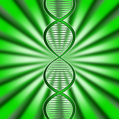 Image showing Green Dna Means Biotech Biotechnology And Gene