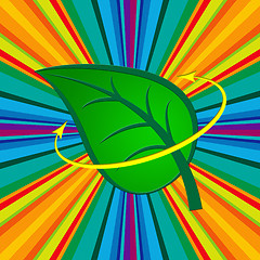 Image showing Nature Leaf Indicates Go Green And Countryside