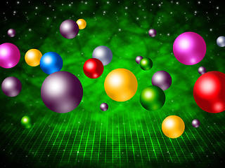 Image showing Explosion Colourful Means Ball Sphere And Colours