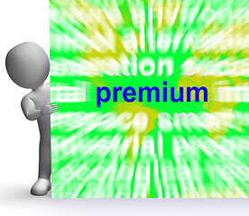 Image showing Premium Word Cloud Sign Shows Best Bonus Premiums