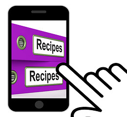 Image showing Recipes Folders Displays Meals And Cooking Instructions