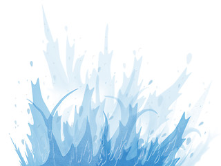 Image showing Splash Blue Indicates Spatters Splashing And Splatter