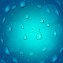 Image showing Rain Drop Shows Downpour Rains And Raindrop