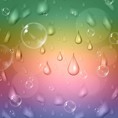 Image showing Pastel Color Means Rain Drop And Abstract