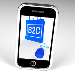 Image showing B2C Bag Displays Business to Customer Online Buying