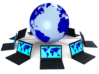 Image showing Network Global Means Technology Monitor And Pc